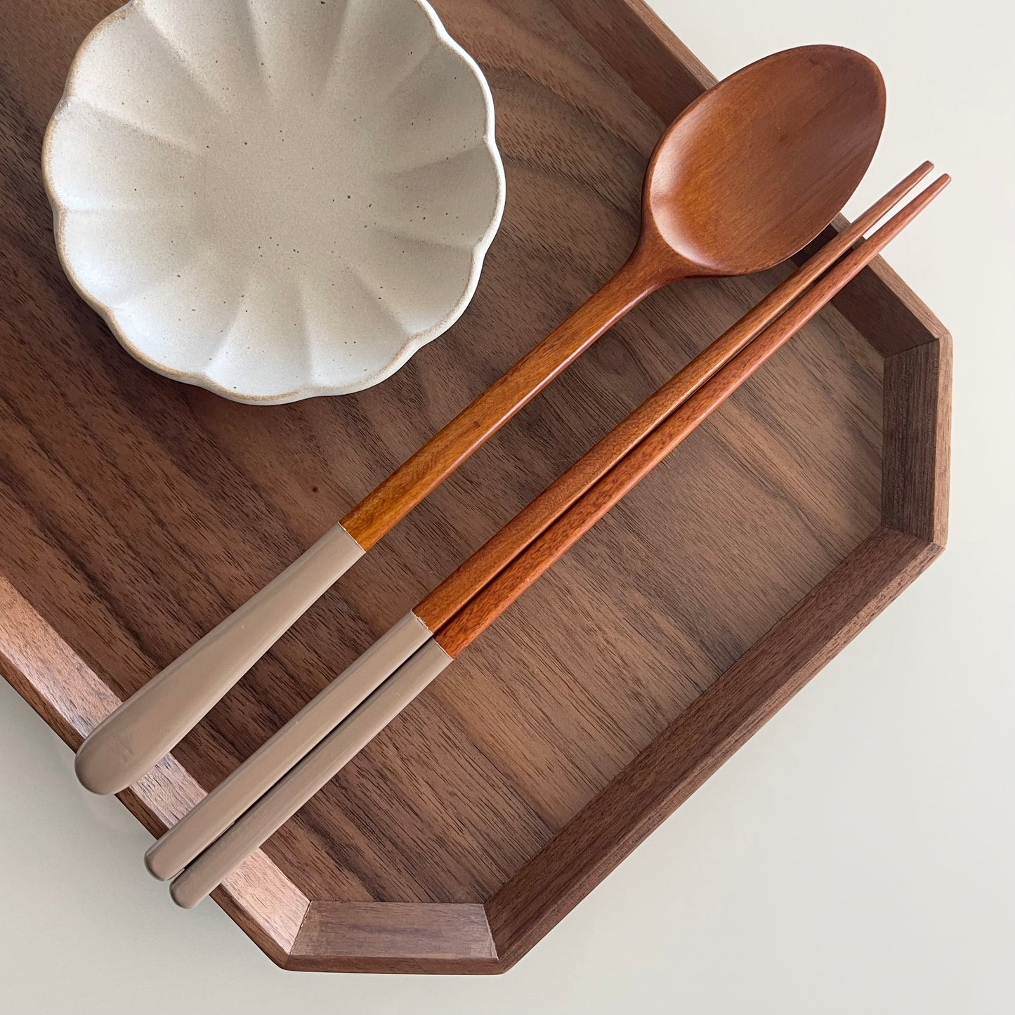 MODERN WOODEN SPOON AND CHOPSTICK SET